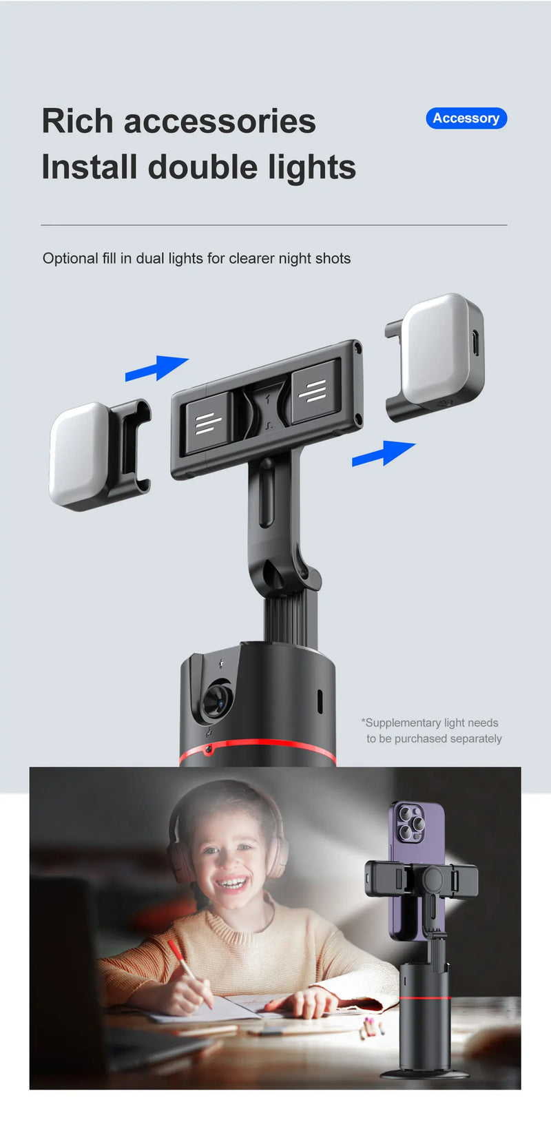 Portable Handheld Gimbal with Auto Tracking