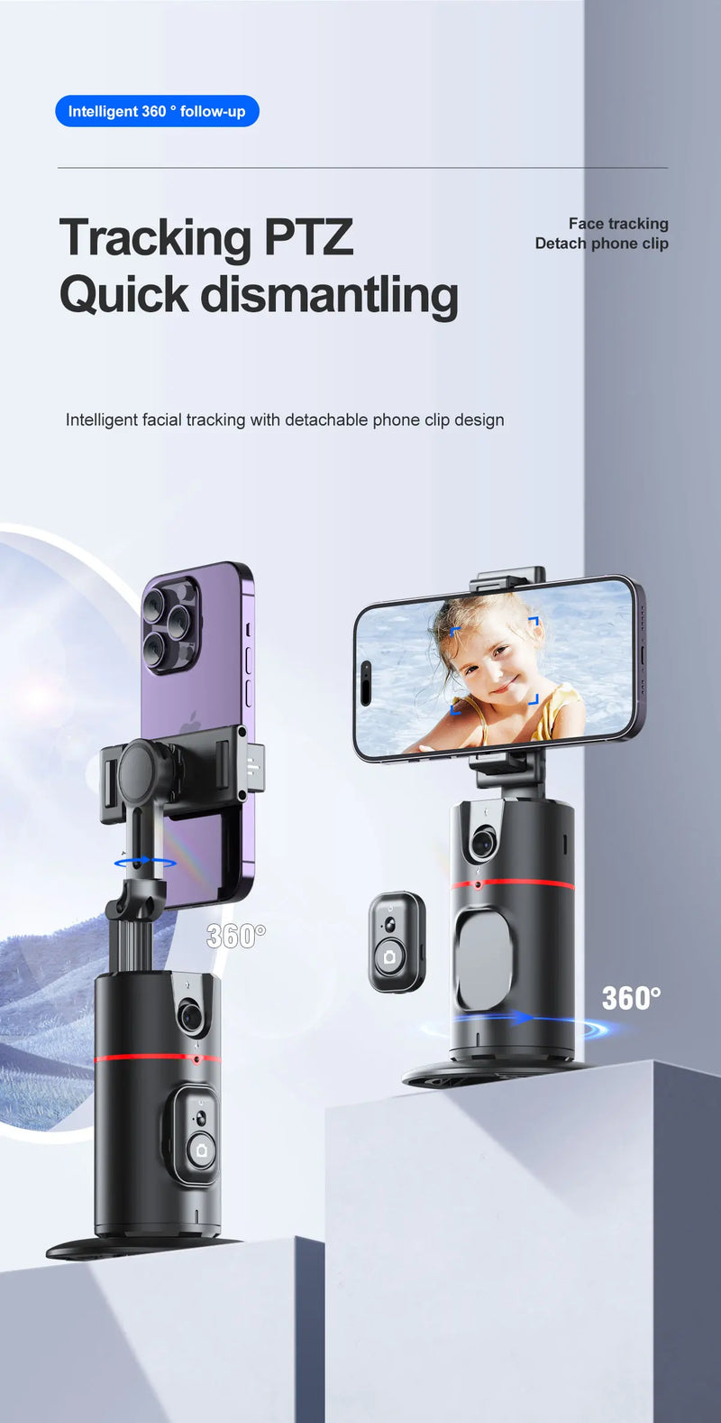 Portable Handheld Gimbal with Auto Tracking