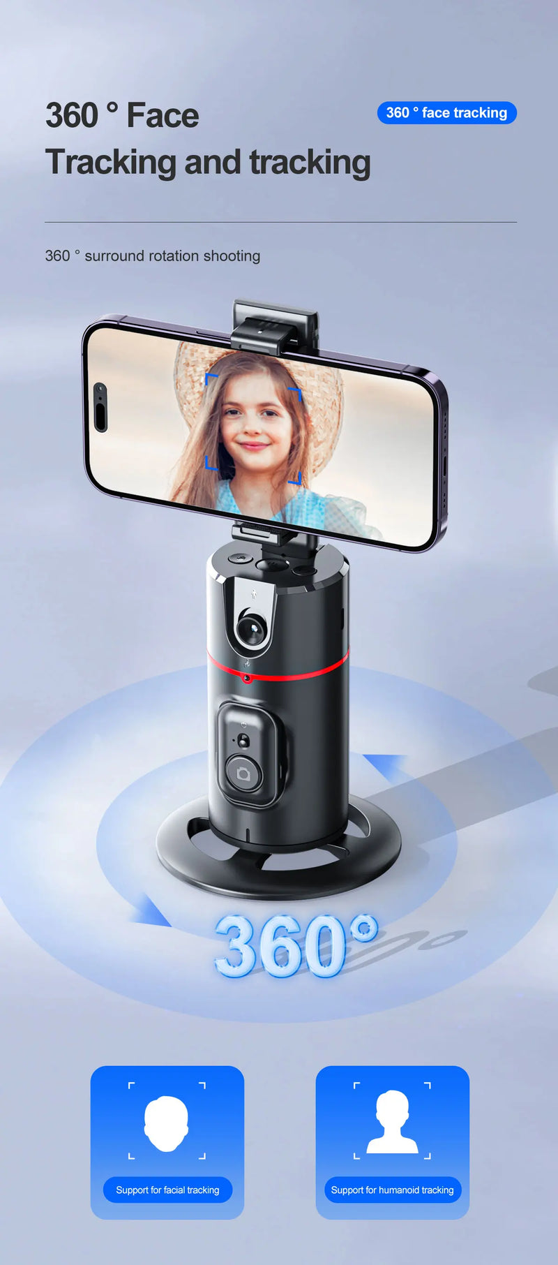 Portable Handheld Gimbal with Auto Tracking