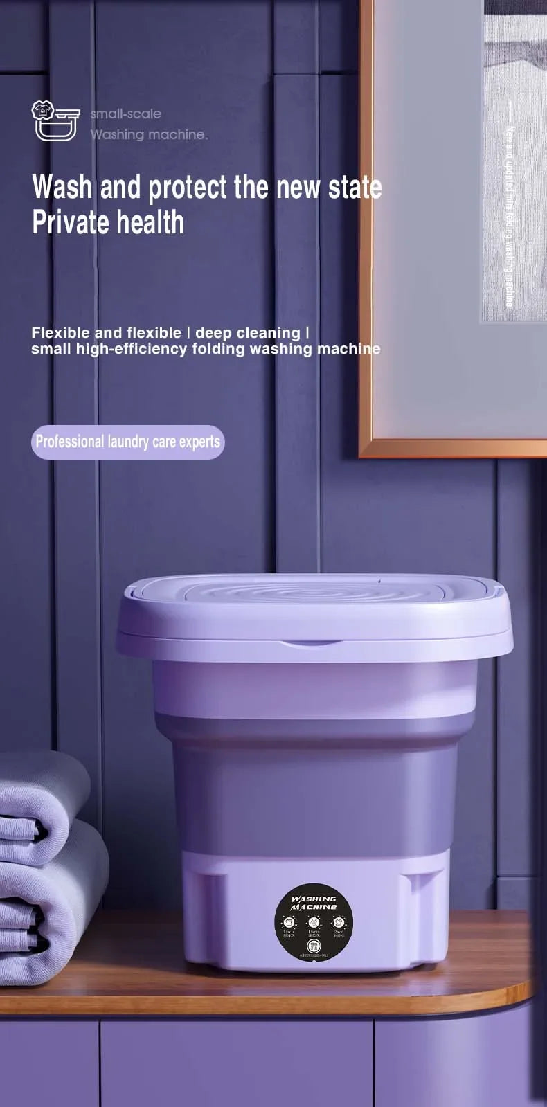 Portable Foldable Mini Washing Machine