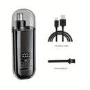 Suitable for men, USB charging nose and ear hair trimmer portable electric nose hair clipper, mini compact design, quick chargin